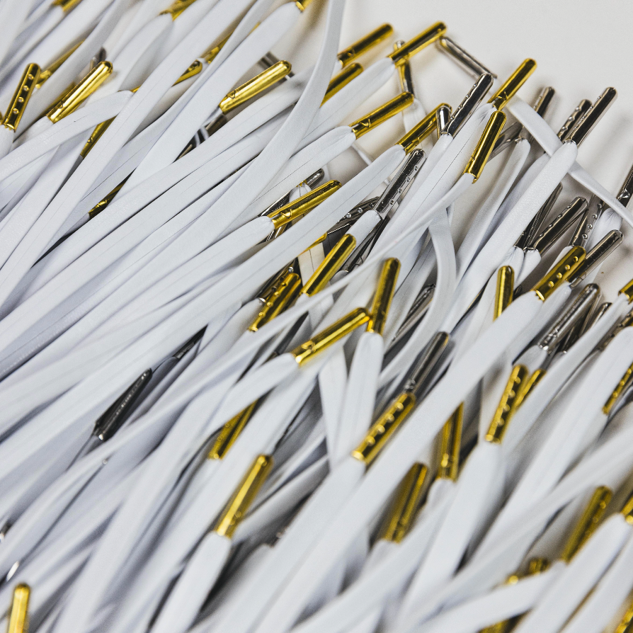 Luxe White Laces (Silver Tip) – SRGN Academy