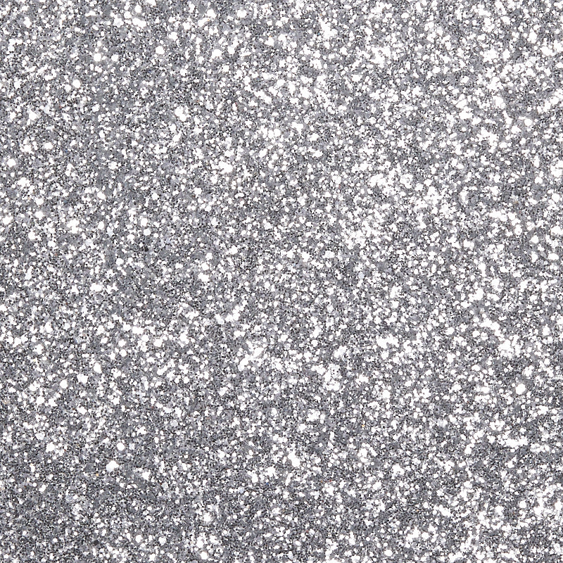 Silver Chunky Glitter Fabric