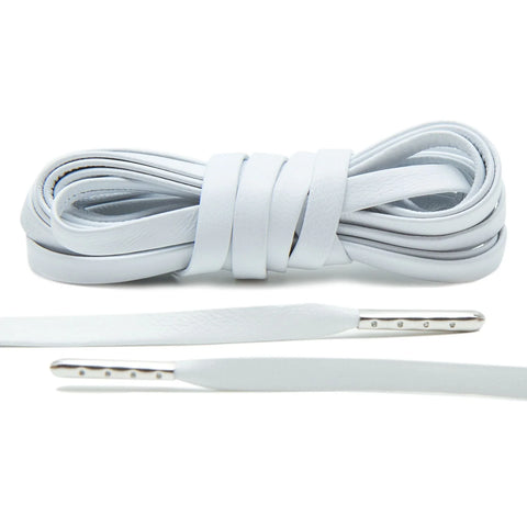 Luxe White Laces (Silver Tip)