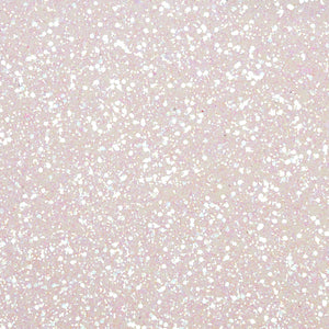 White Chunky Glitter Fabric