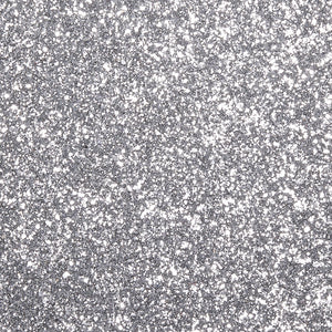 Silver Chunky Glitter Fabric